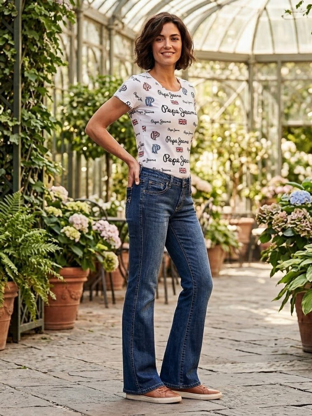 Pepe Jeans S73 Bootcut (27 X 32) Women’s Denim Jeans Dark Wash